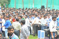 Nene Raju Nene Mantri Movie Team At KL University